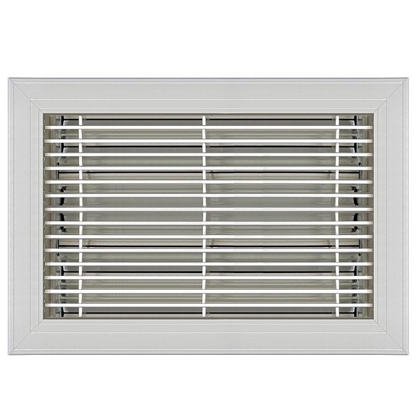 8 X 14 Classic Floor Register - Satin Anodized